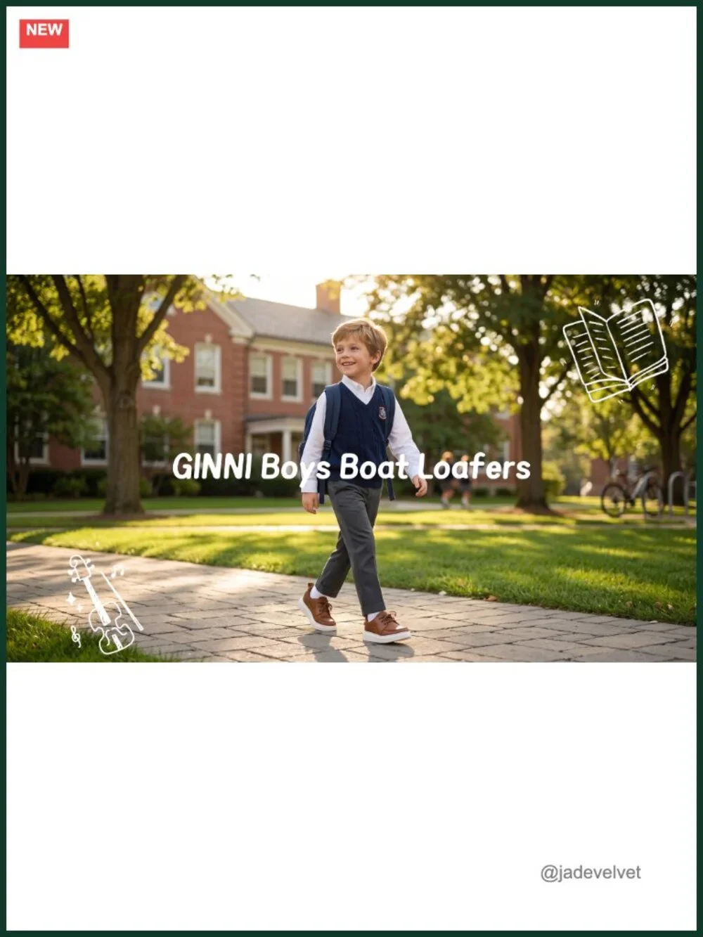 Boys Slip On Loafers - Lightweight EVA Sole - Easy On/Off Dress Shoes